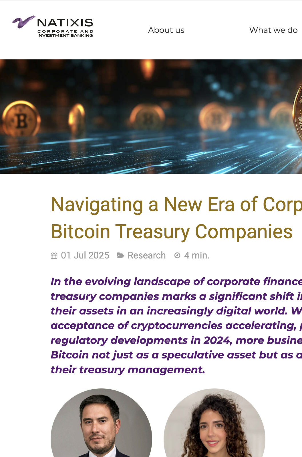 Navigating a New Era of Corporate Finance: Bitcoin Treasury Companies